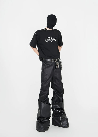 Studded Graphic T-Shirt - Rick Circus
