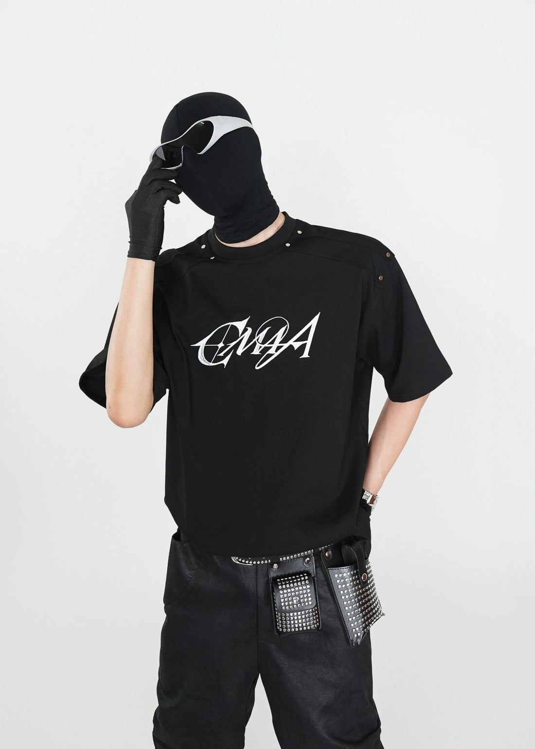Studded Graphic T-Shirt - Rick Circus