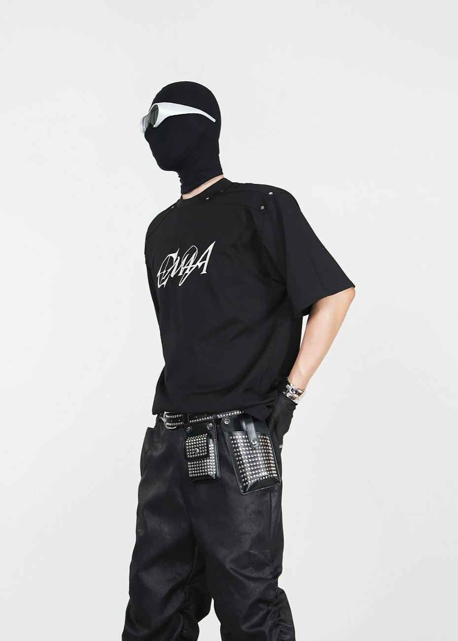 Studded Graphic T-Shirt - Rick Circus