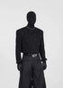 Studded Mock Neck Slim Fit Long Sleeve Tee - Rick Circus