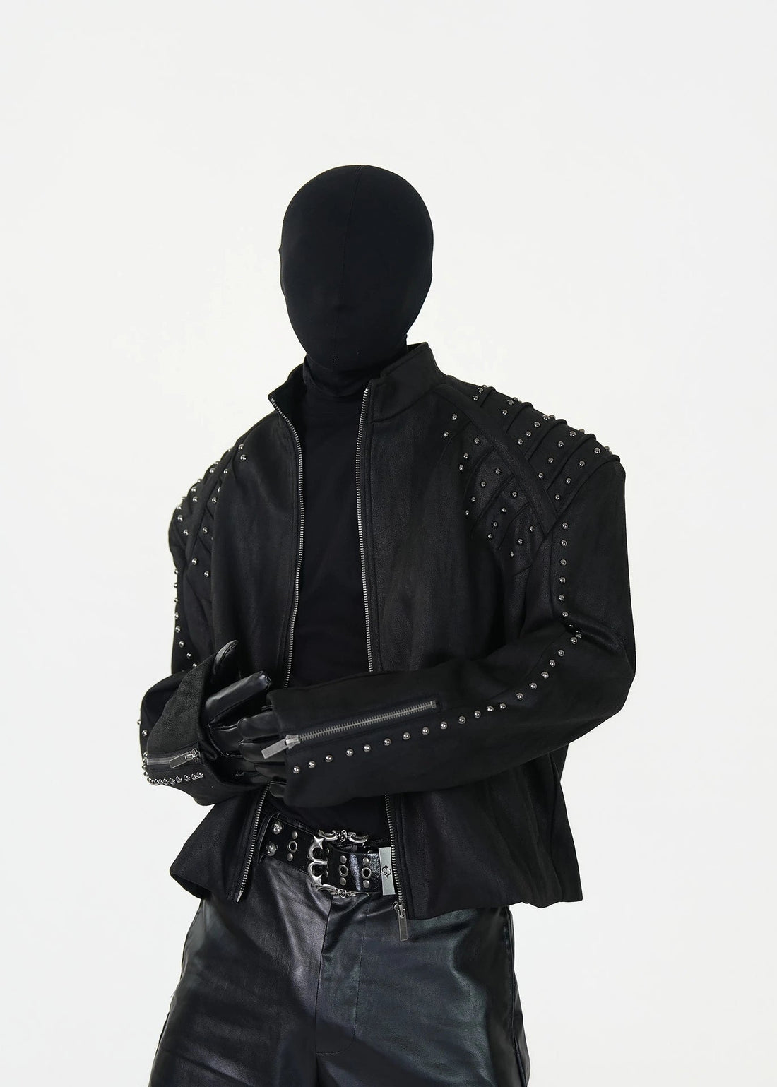 Studded PU Leather Jacket - Rick Circus