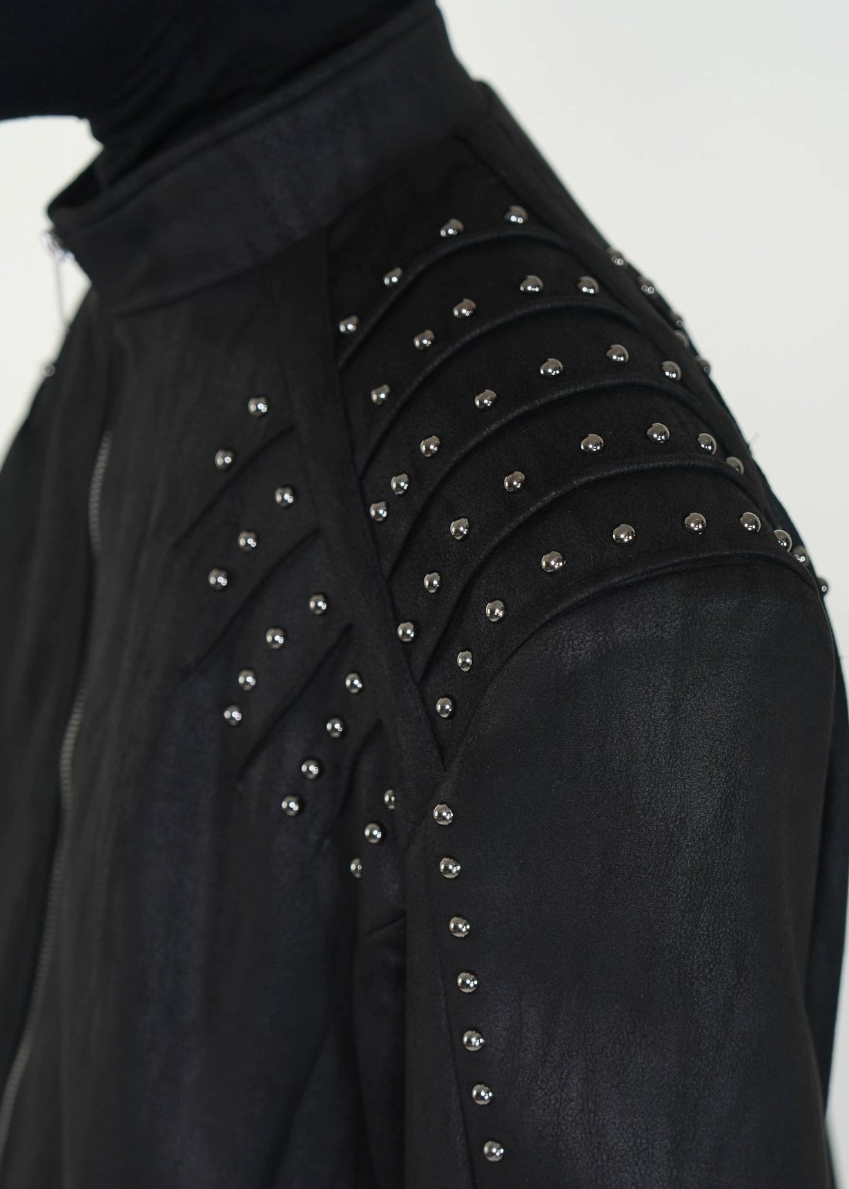 Studded PU Leather Jacket - Rick Circus