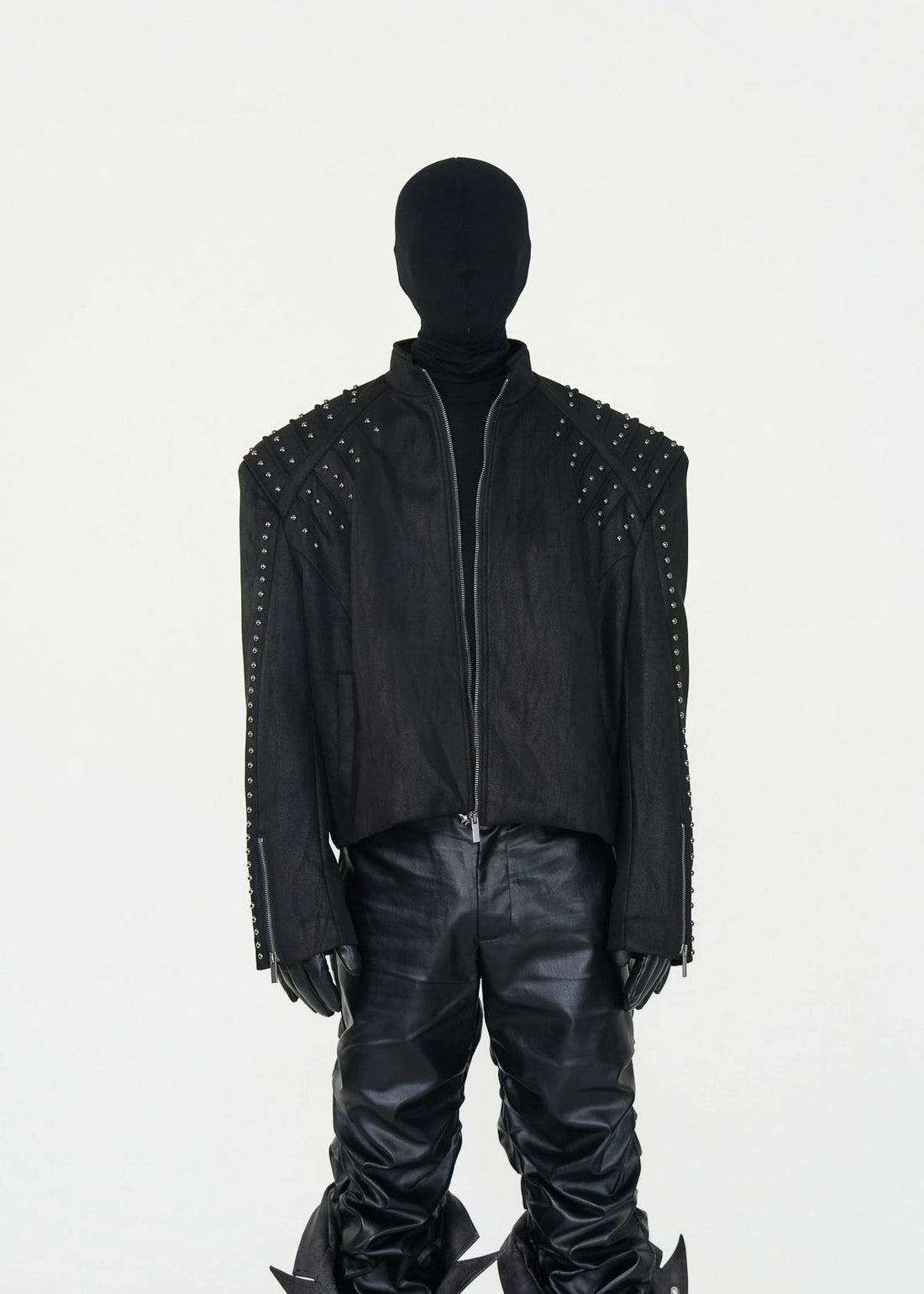 Studded PU Leather Jacket - Rick Circus