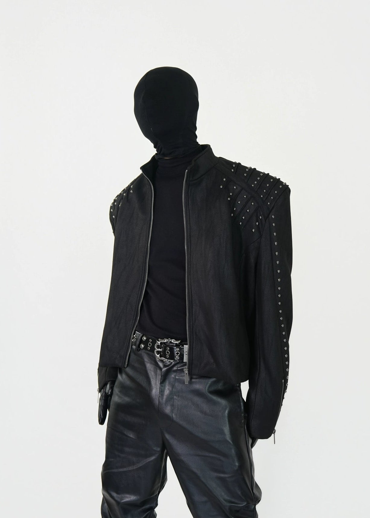 Studded PU Leather Jacket - Rick Circus