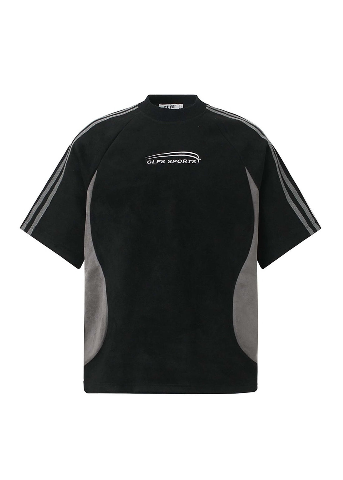 Suede Patchwork Athletic Tee - Rick Circus