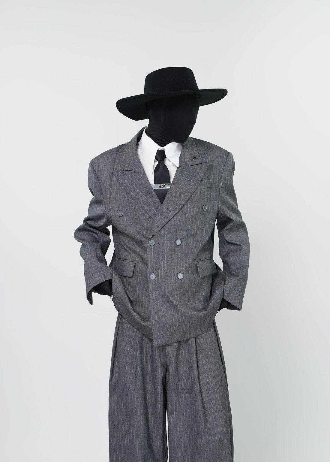 Tailored Pinstripe Suit Jacket - Rick Circus