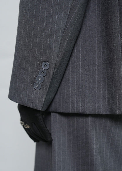 Tailored Pinstripe Suit Jacket - Rick Circus
