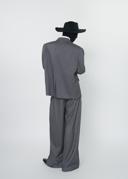 Tailored Pinstripe Suit Jacket - Rick Circus