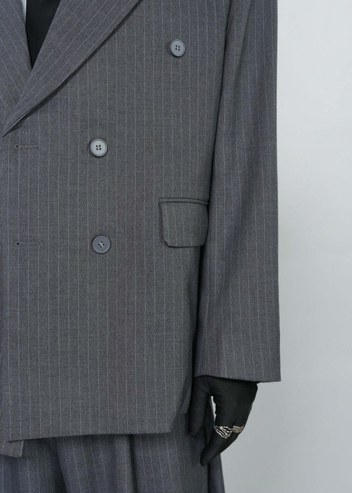 Tailored Pinstripe Suit Jacket - Rick Circus