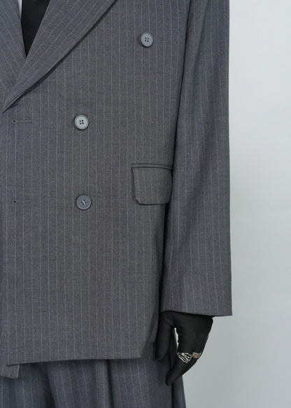 Tailored Pinstripe Suit Jacket - Rick Circus