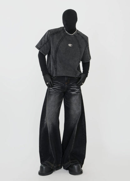 Textured Vintage Wash T-Shirt - Rick Circus