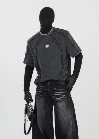 Textured Vintage Wash T-Shirt - Rick Circus