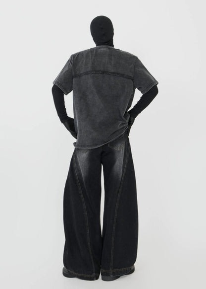 Textured Vintage Wash T-Shirt - Rick Circus