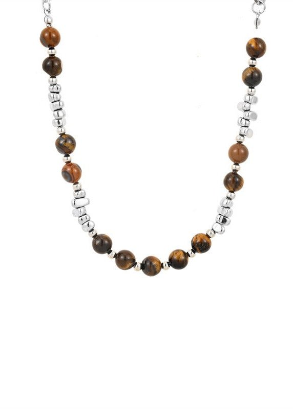 Tiger Eye Beaded Necklace - Rick Circus