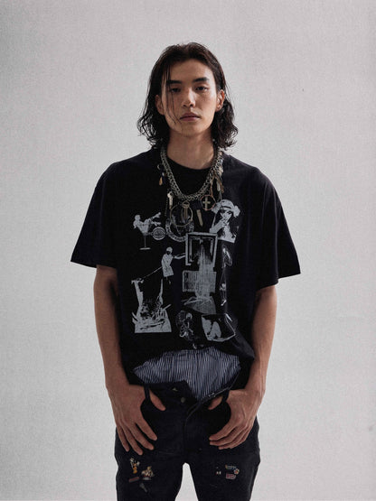 Timeless Hong Kong Vintage Graphic Tee - Rick Circus