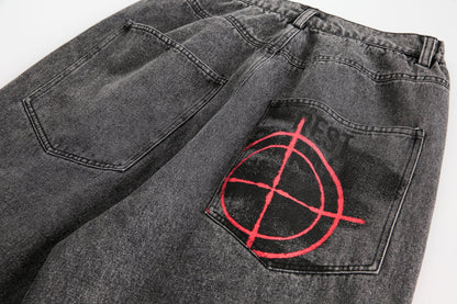 Traces of Growth Printed Jeans - Rick Circus