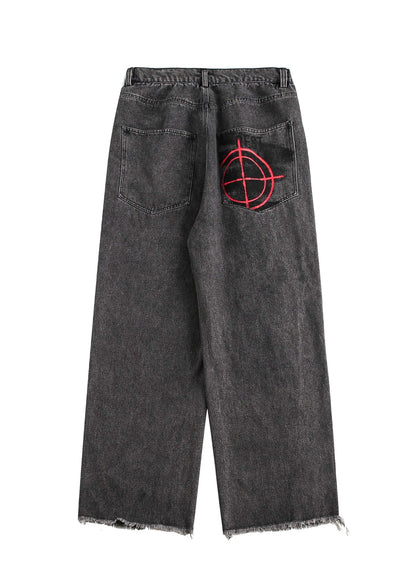 Traces of Growth Printed Jeans - Rick Circus