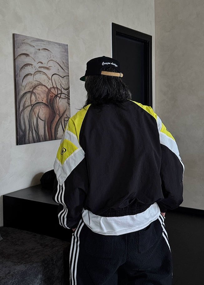 Triple Stripe Colorblock Windbreaker - Rick Circus
