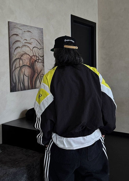 Triple Stripe Colorblock Windbreaker - Rick Circus