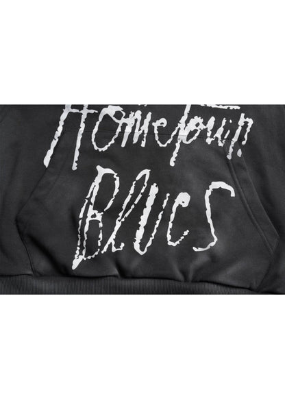 Unisex Graffiti Studded Hoodie - Rick Circus