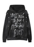 Unisex Graffiti Studded Hoodie - Rick Circus