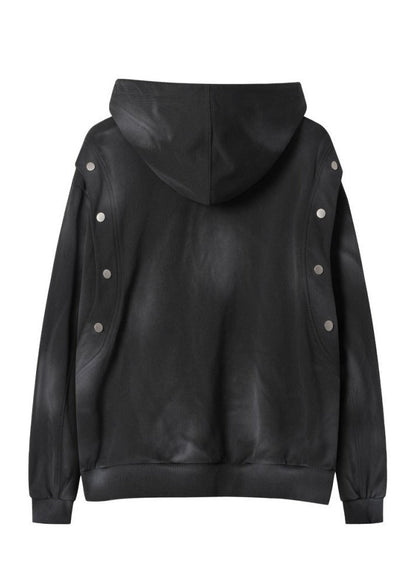 Unisex Graffiti Studded Hoodie - Rick Circus