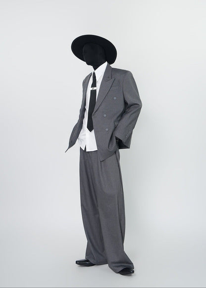 Unisex High - Waisted Wide Leg Pants - Rick Circus