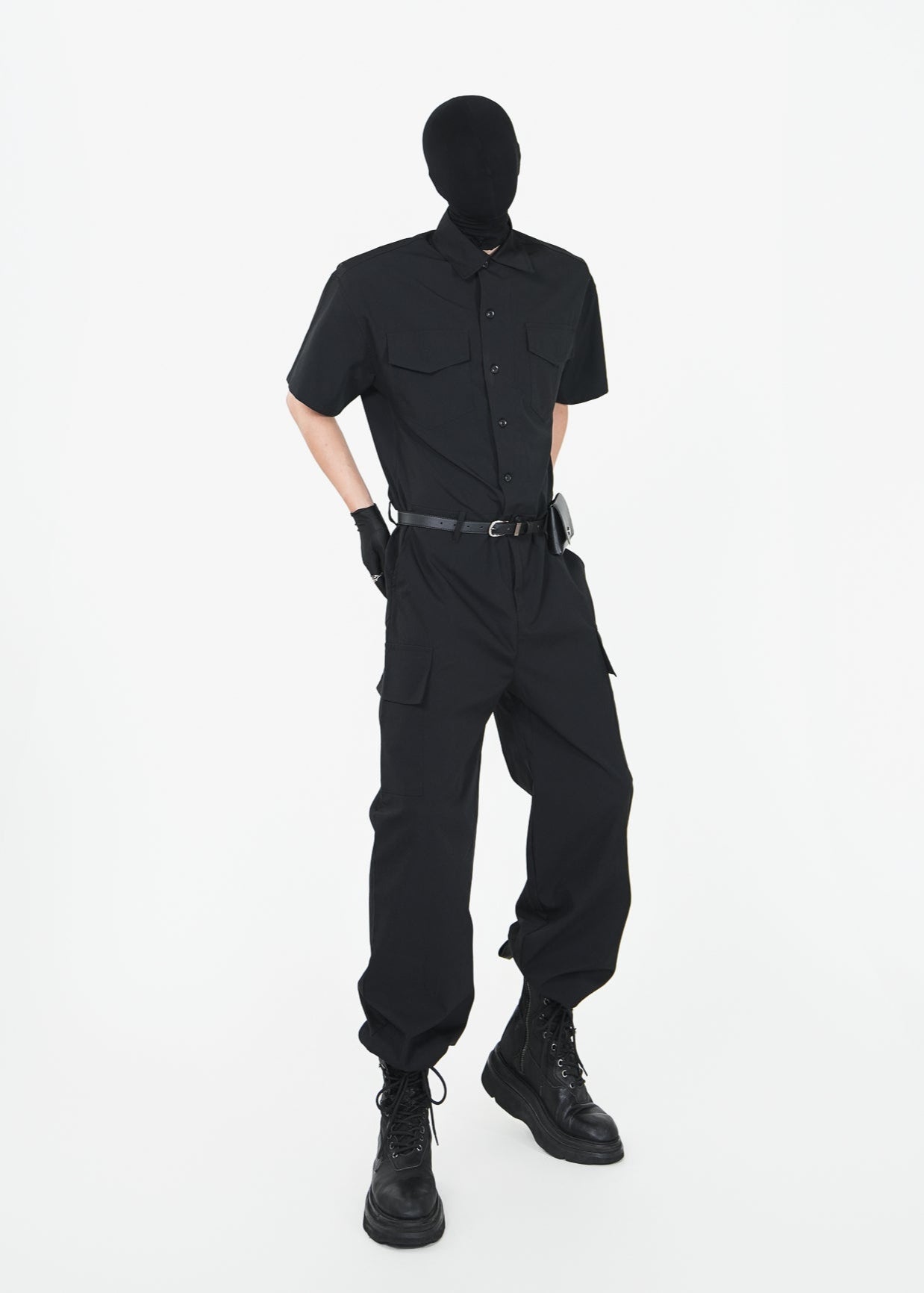 Utility - Inspired Short Sleeve Jumpsuit - Rick Circus