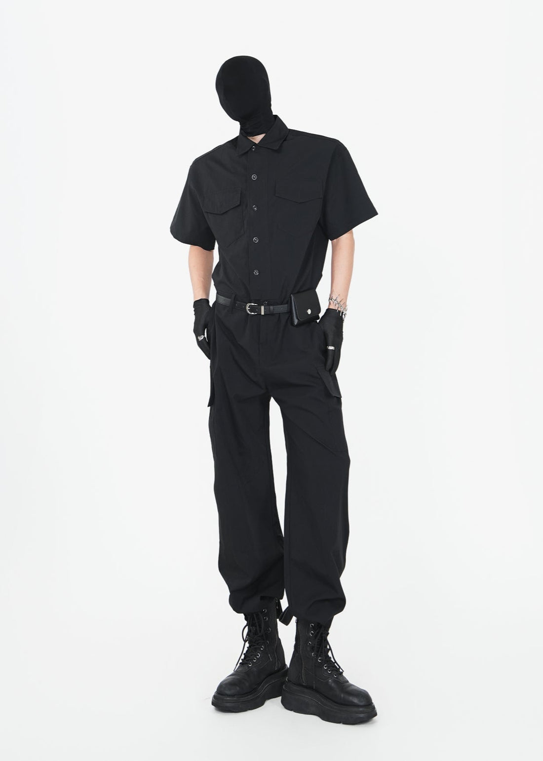 Utility - Inspired Short Sleeve Jumpsuit - Rick Circus
