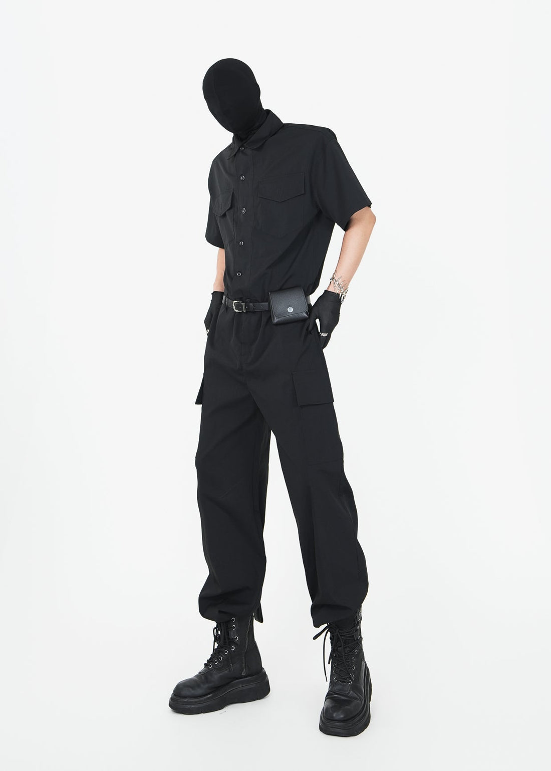 Utility - Inspired Short Sleeve Jumpsuit - Rick Circus