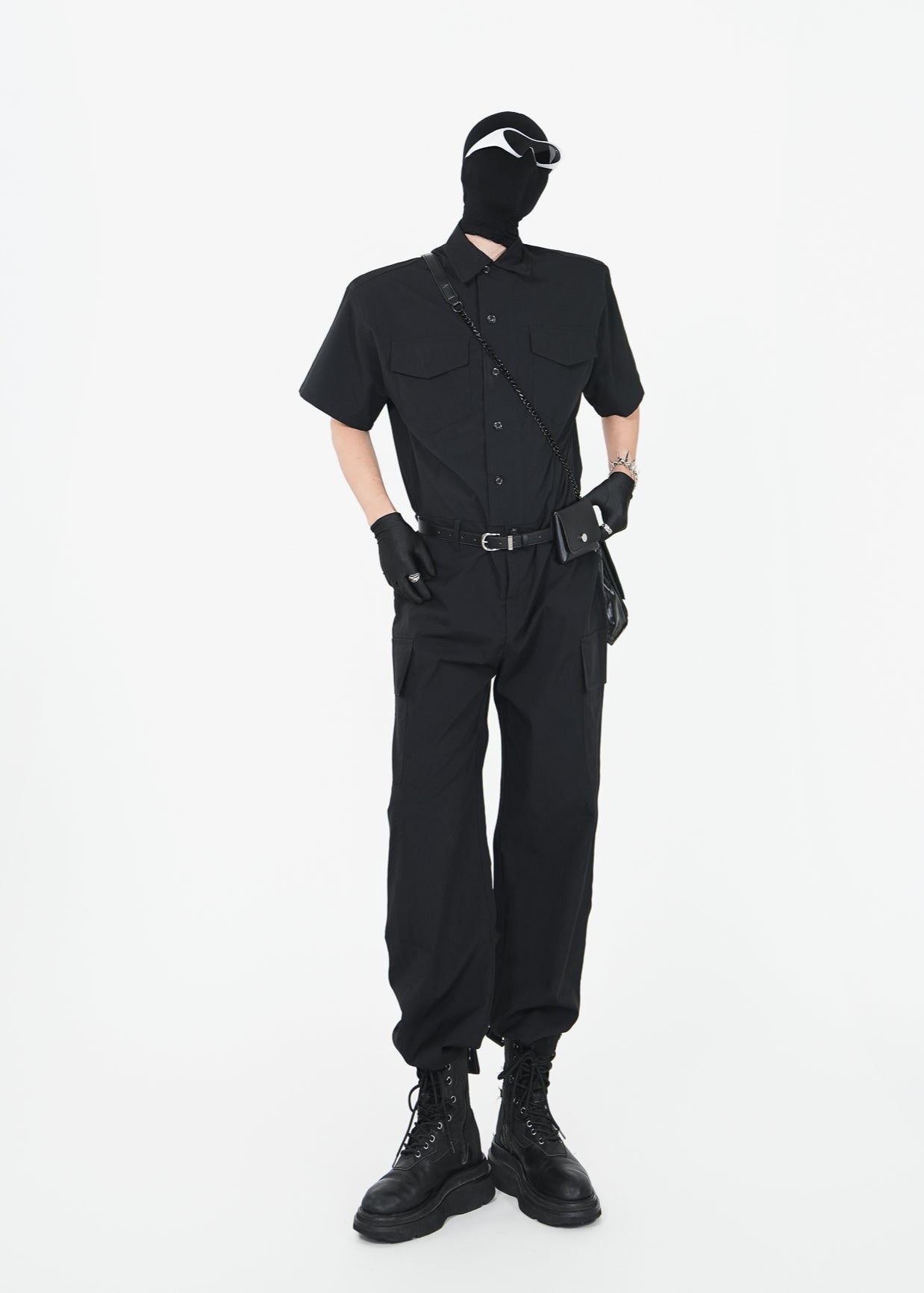 Utility - Inspired Short Sleeve Jumpsuit - Rick Circus