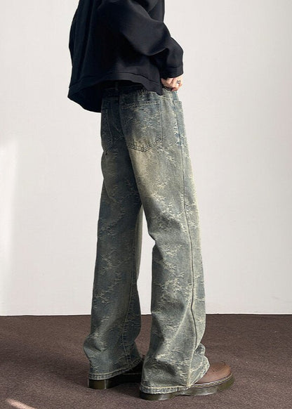 Vintage Acid - Wash Wide - Leg Jeans - Rick Circus