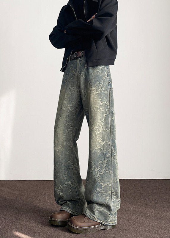 Vintage Acid - Wash Wide - Leg Jeans - Rick Circus
