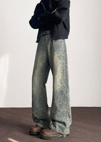 Vintage Acid - Wash Wide - Leg Jeans - Rick Circus