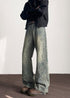 Vintage Acid - Wash Wide - Leg Jeans - Rick Circus