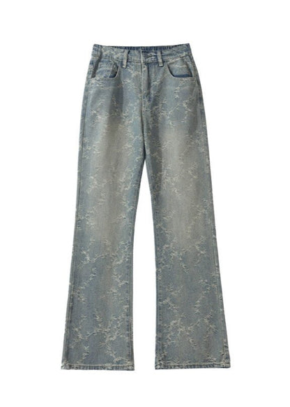 Vintage Acid - Wash Wide - Leg Jeans - Rick Circus