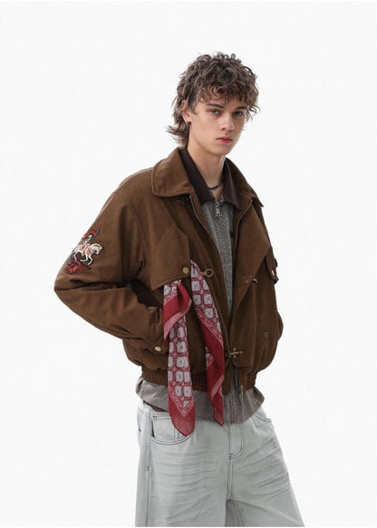Vintage Badge Embroidered Jacket - Rick Circus