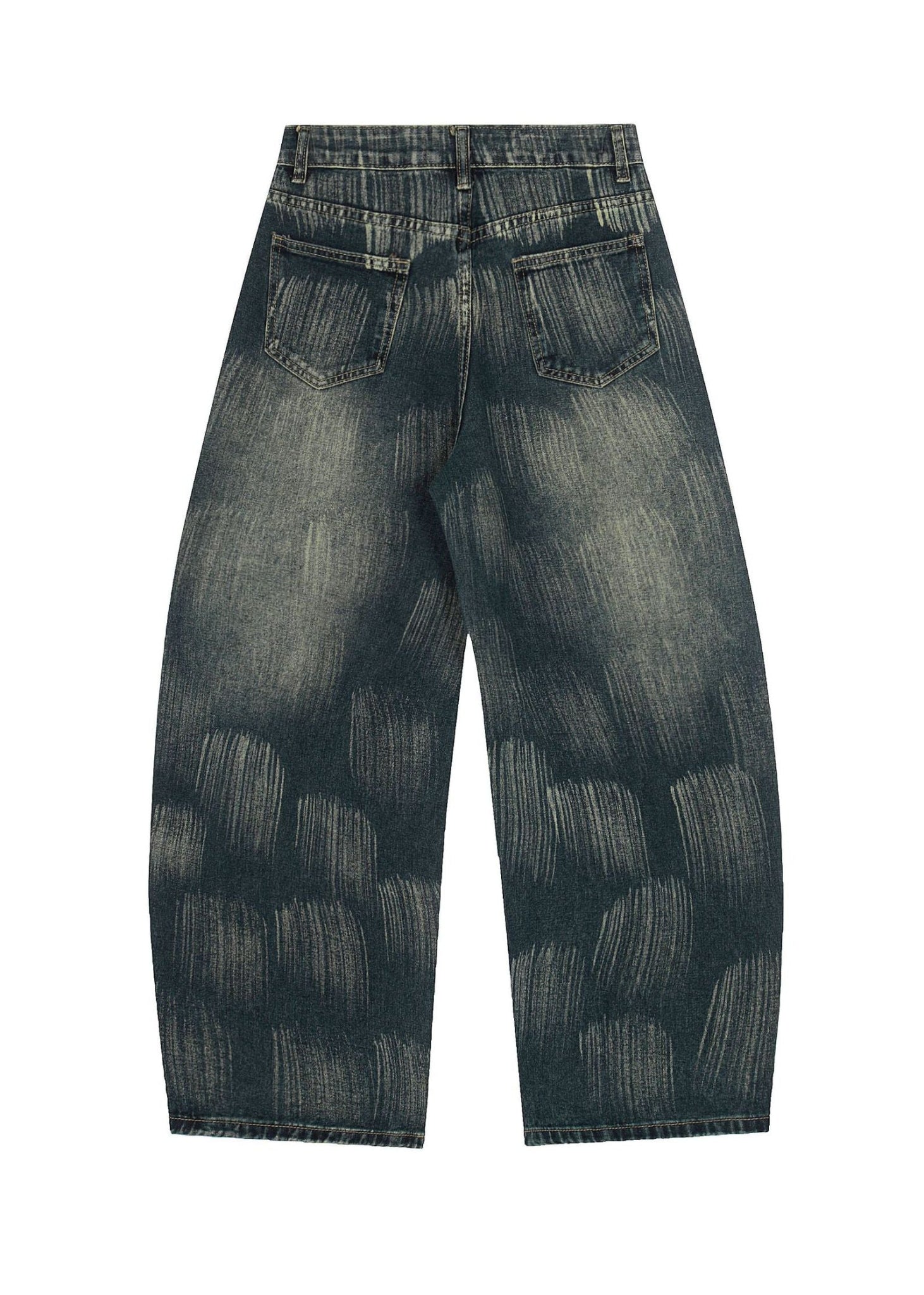 Vintage Brush Print Jeans - Rick Circus