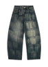 Vintage Brush Print Jeans - Rick Circus