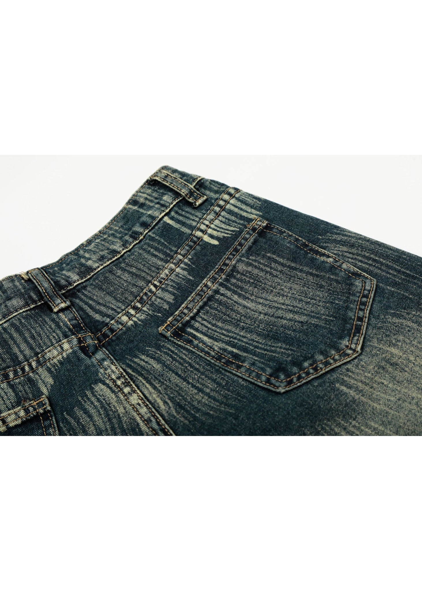 Vintage Brush Print Jeans - Rick Circus