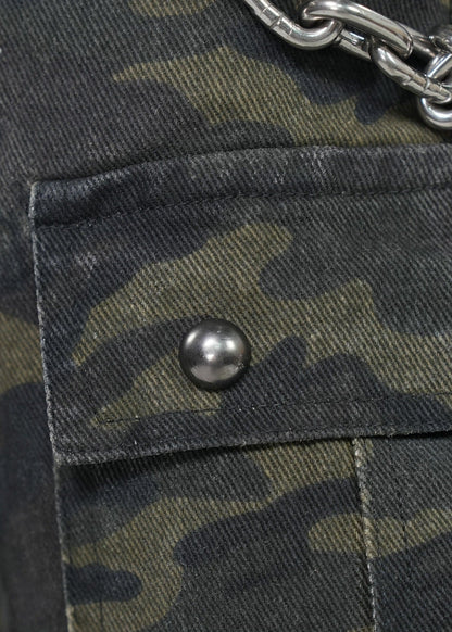 Vintage Camouflage Cargo Jeans - Rick Circus