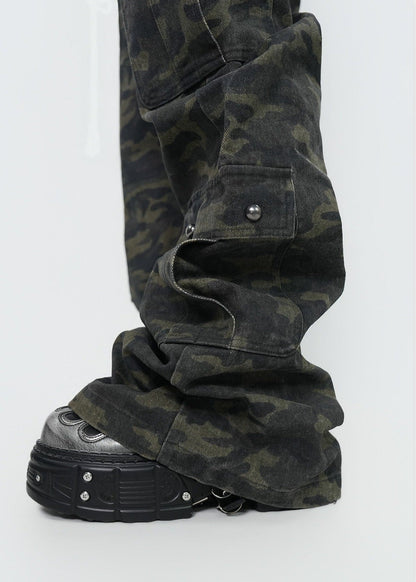 Vintage Camouflage Cargo Jeans - Rick Circus