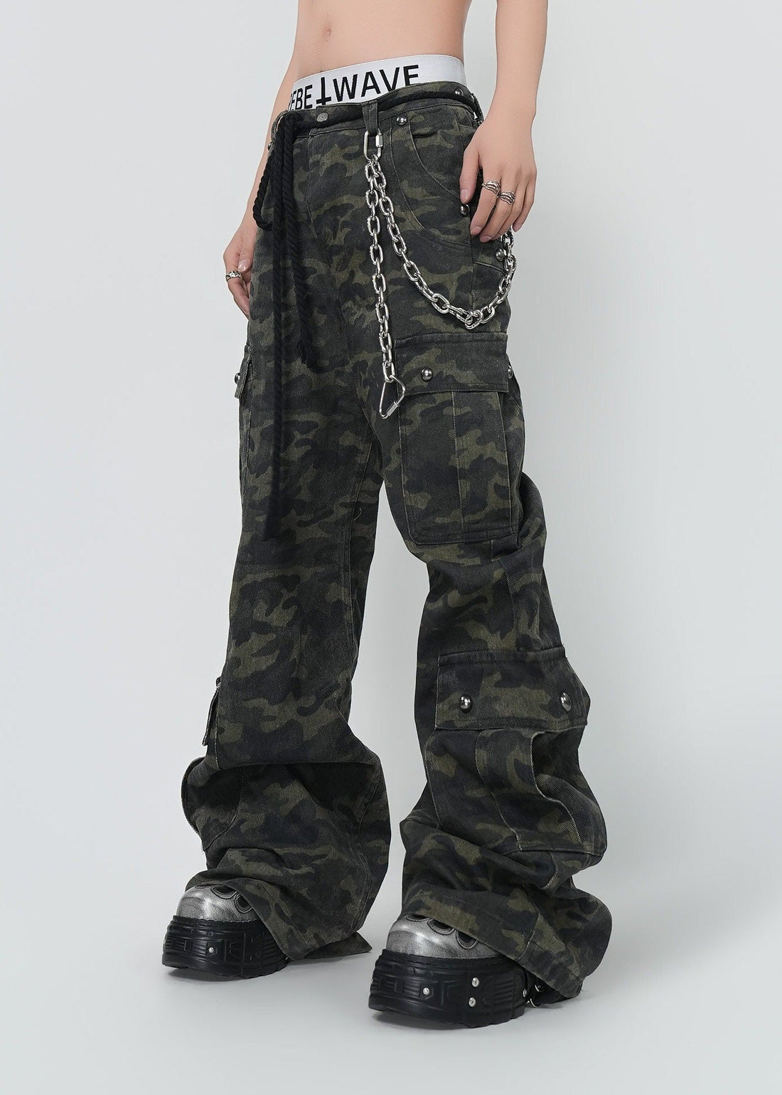 Vintage Camouflage Cargo Jeans - Rick Circus