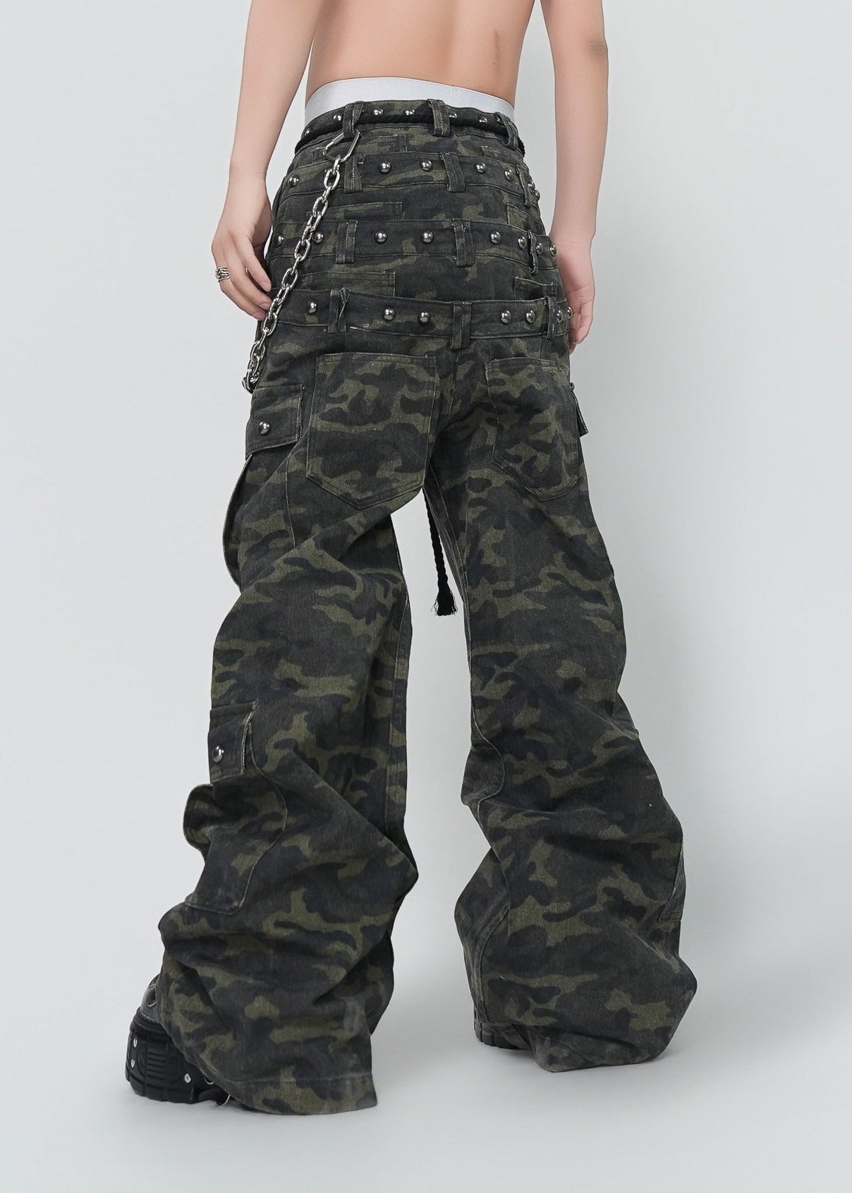Vintage Camouflage Cargo Jeans - Rick Circus