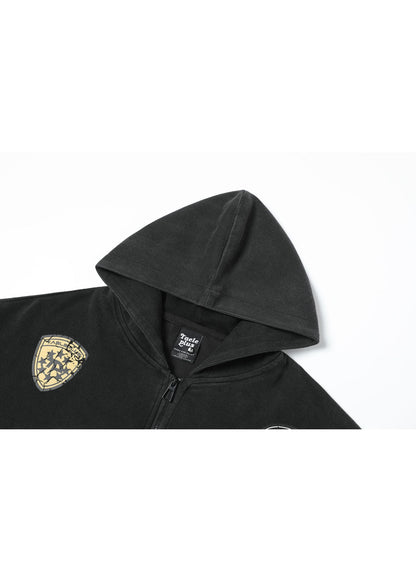 Vintage Collegiate Zip Hoodie - Rick Circus