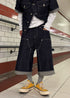 Vintage Contrast Stitch Cropped Jeans - Rick Circus