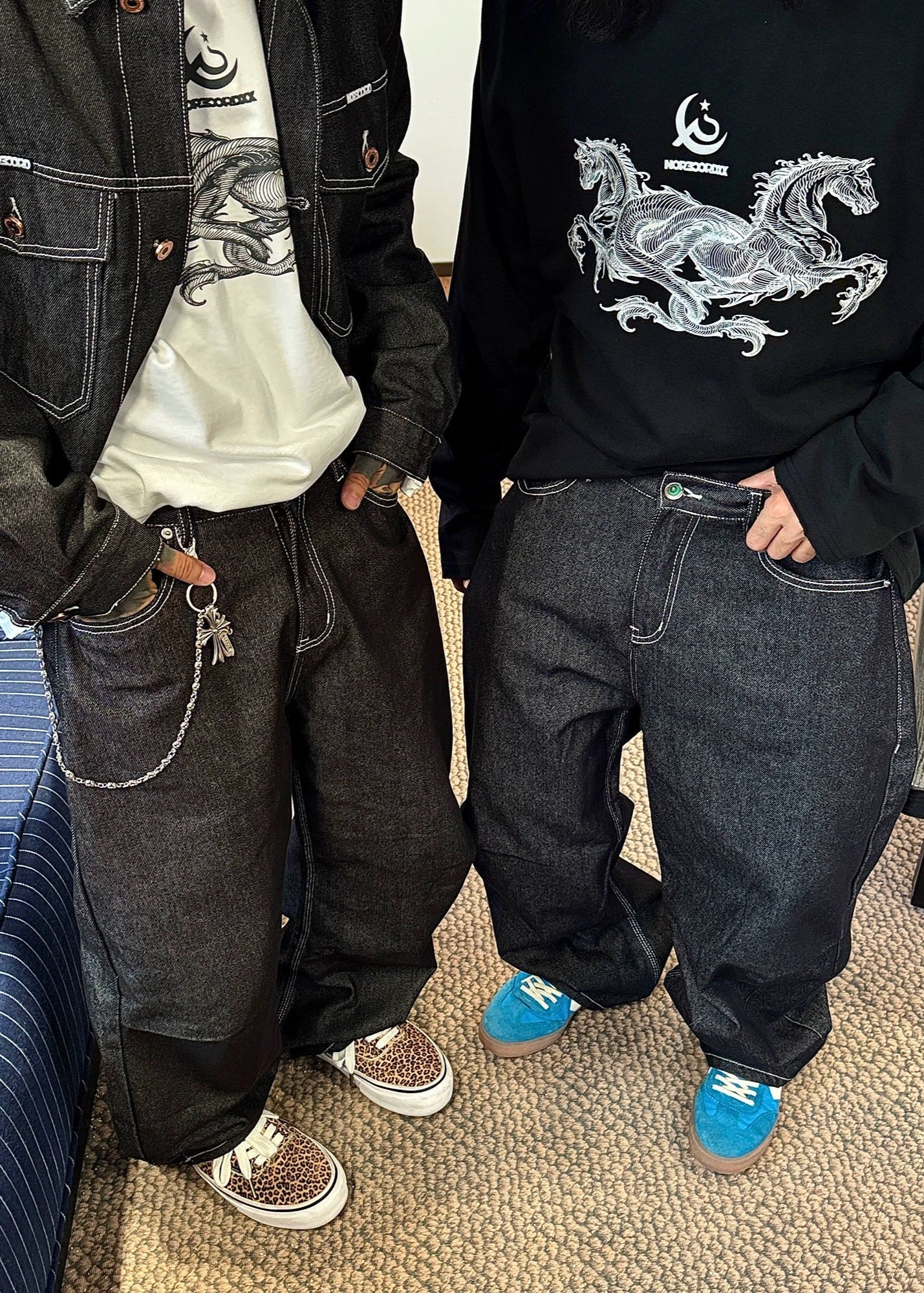 Vintage Denim Curved Seam Jeans - Rick Circus