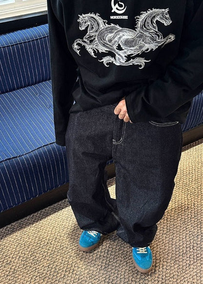 Vintage Denim Curved Seam Jeans - Rick Circus