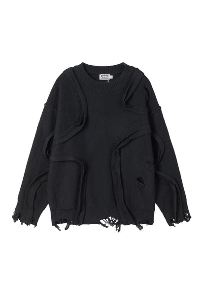 Vintage Distressed Knit Sweater - Rick Circus