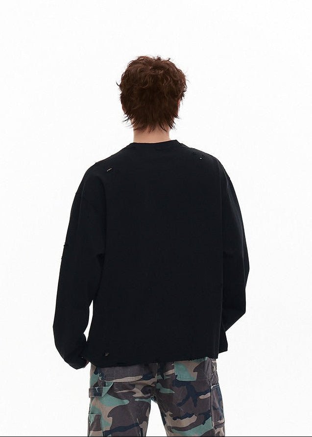 Vintage Distressed Long Sleeve T-Shirt - Rick Circus